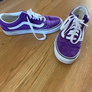 Lightly used purple vans